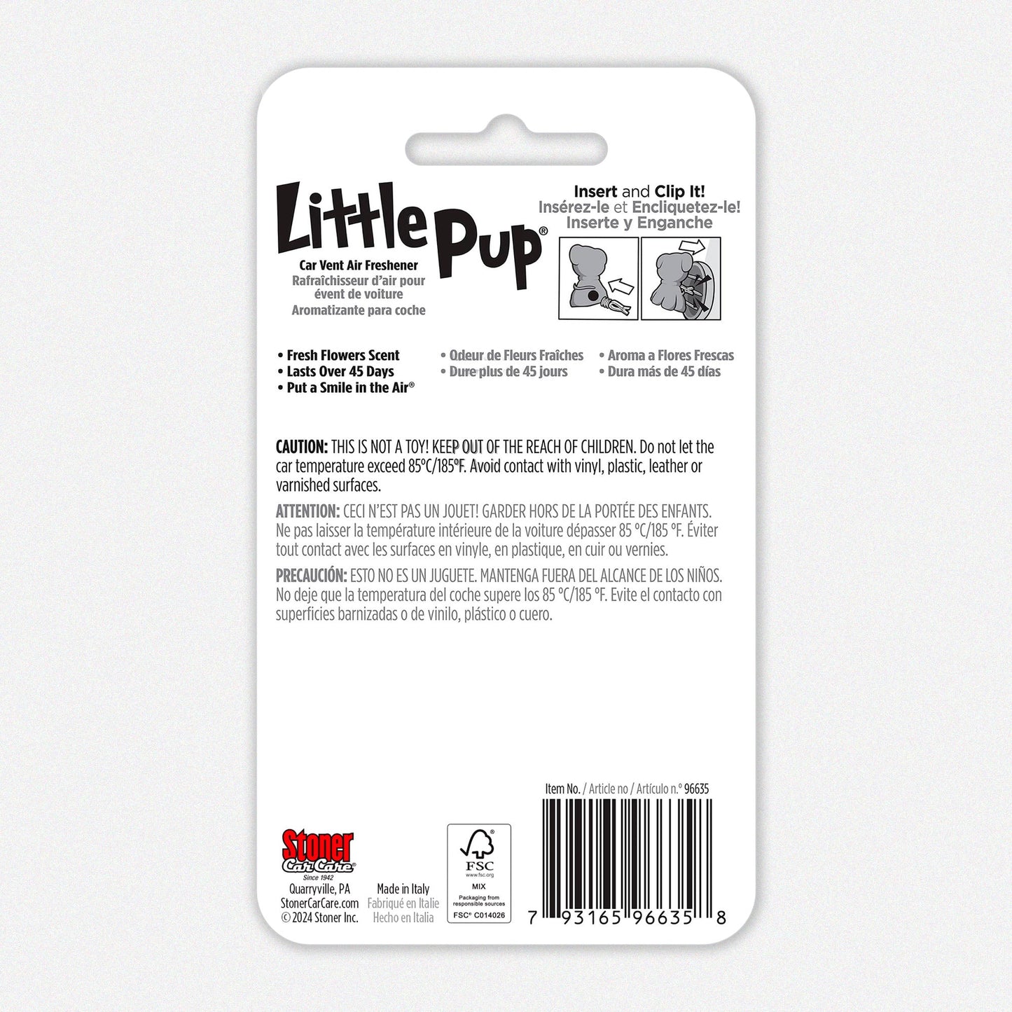 
                  
                    Little Pup Car Air Freshener (Fresh Flowers)
                  
                
